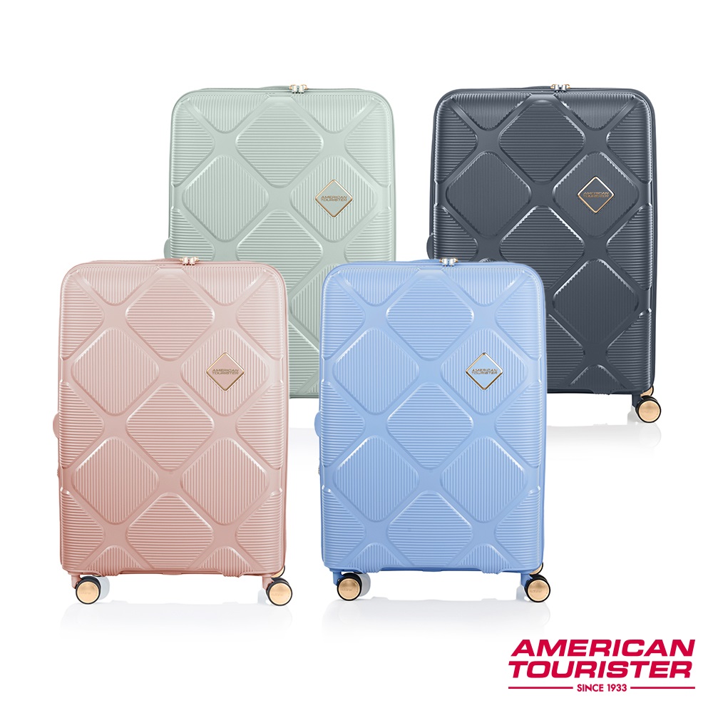 AMERICAN TOURISTER美國旅行者 25吋 Instagon 防盜拉鍊可擴充避震飛機輪PP硬殼行李箱(多色可選)
