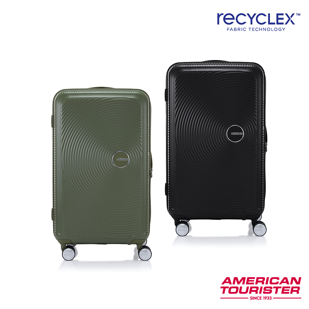 AMERICAN TOURISTER美國旅行者 27吋 Curio Trunk 立體唱盤防盜拉鍊運動行李箱/胖胖箱(多色可選)