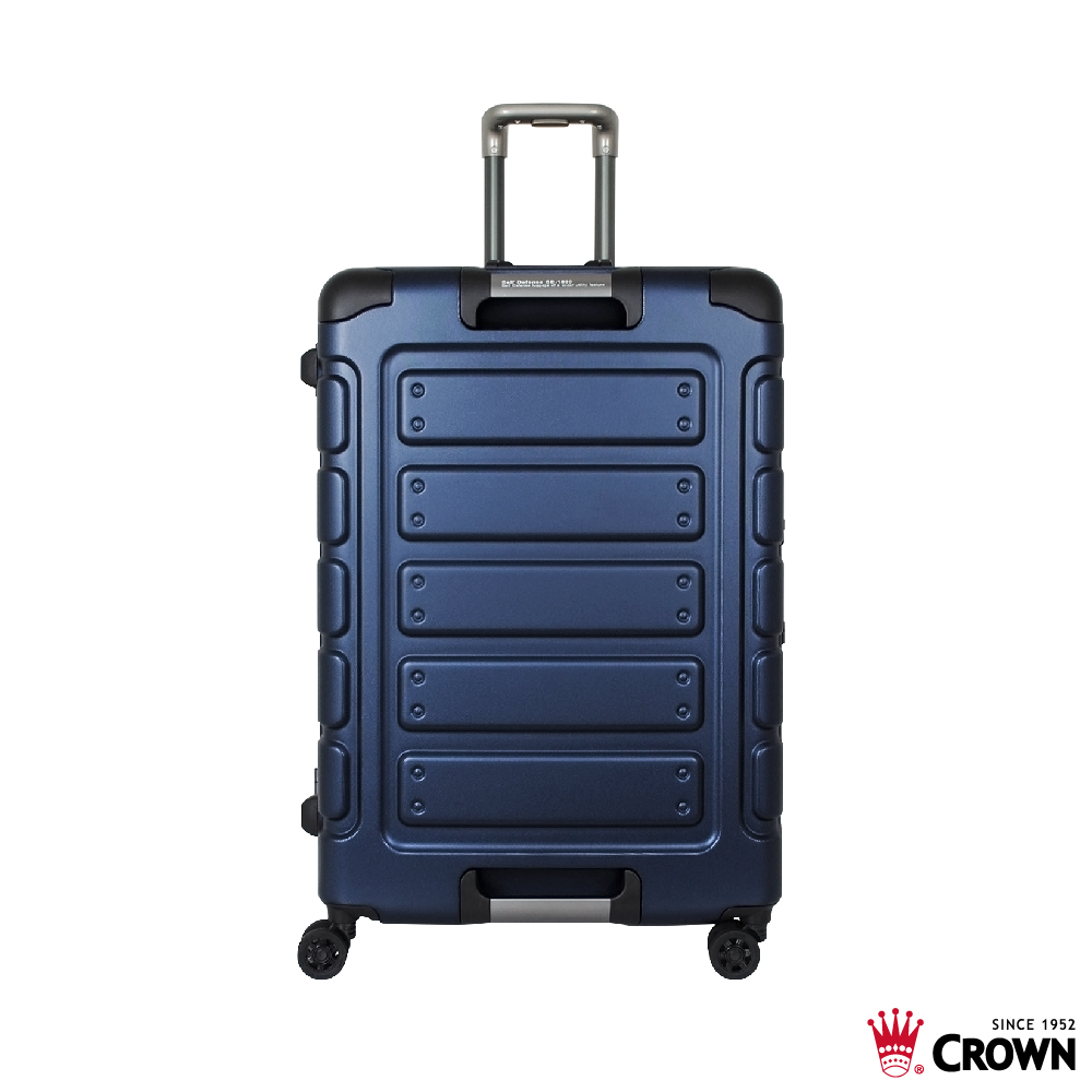 CROWN 皇冠 日本同步款 獨特箱面手把 30吋 行李箱 悍馬箱 深藍色