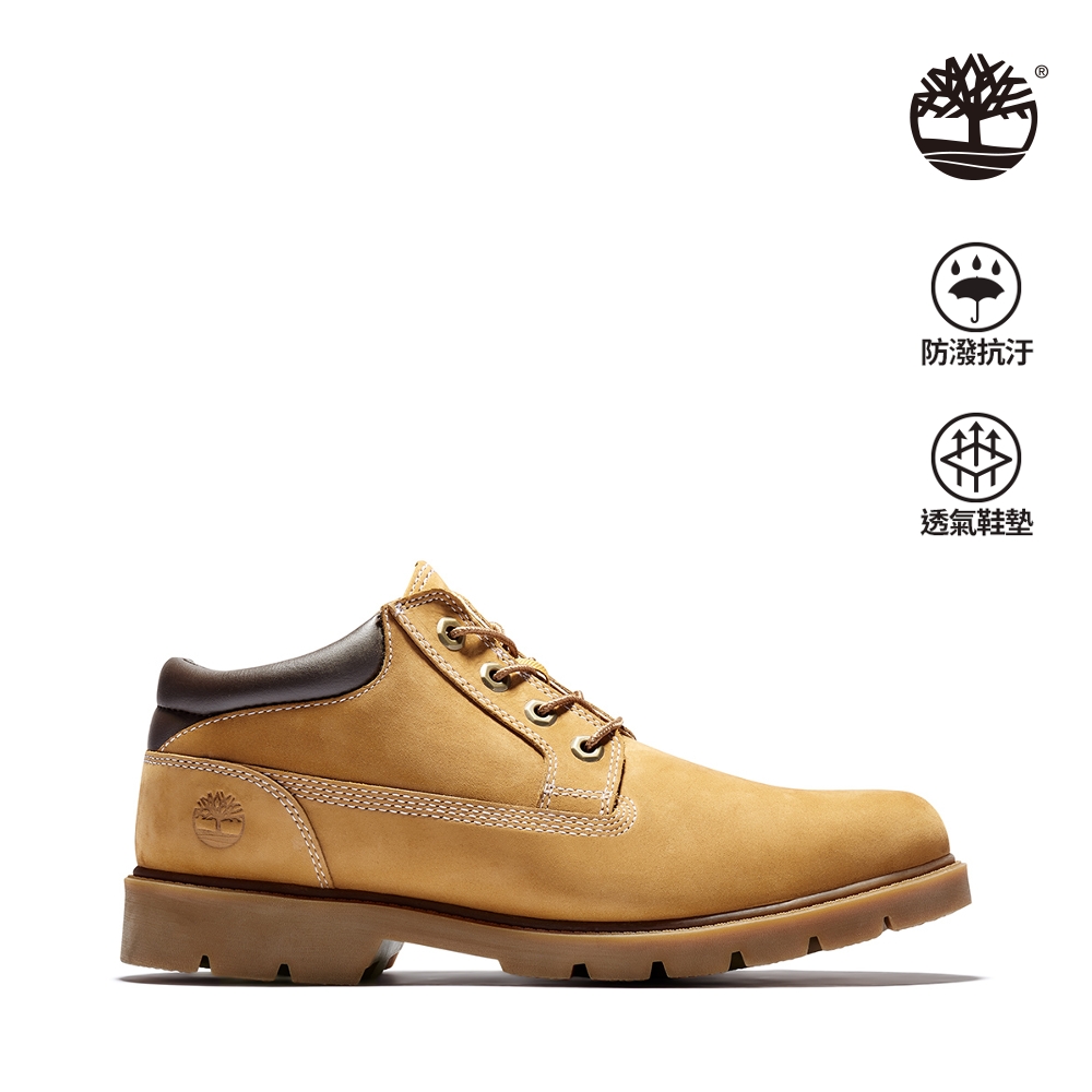 Timberland 男款小麥色磨砂革經典短靴|A1P3L231