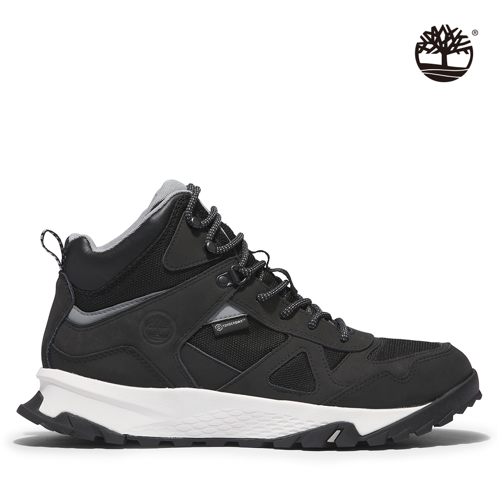 Timberland 男款黑色Lincoln Peak防水皮革運動靴|A2DZ2015