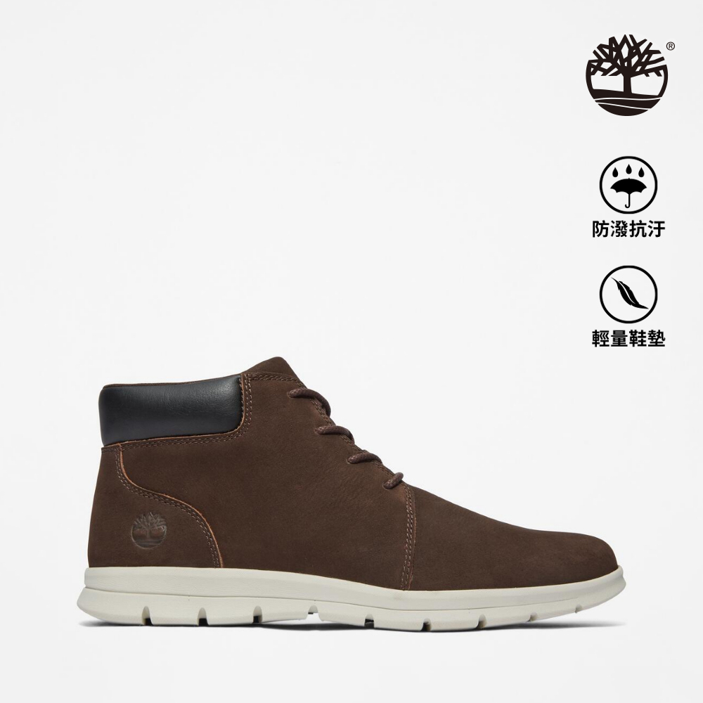 Timberland 男款深棕色磨砂皮休閒靴|A413AV13