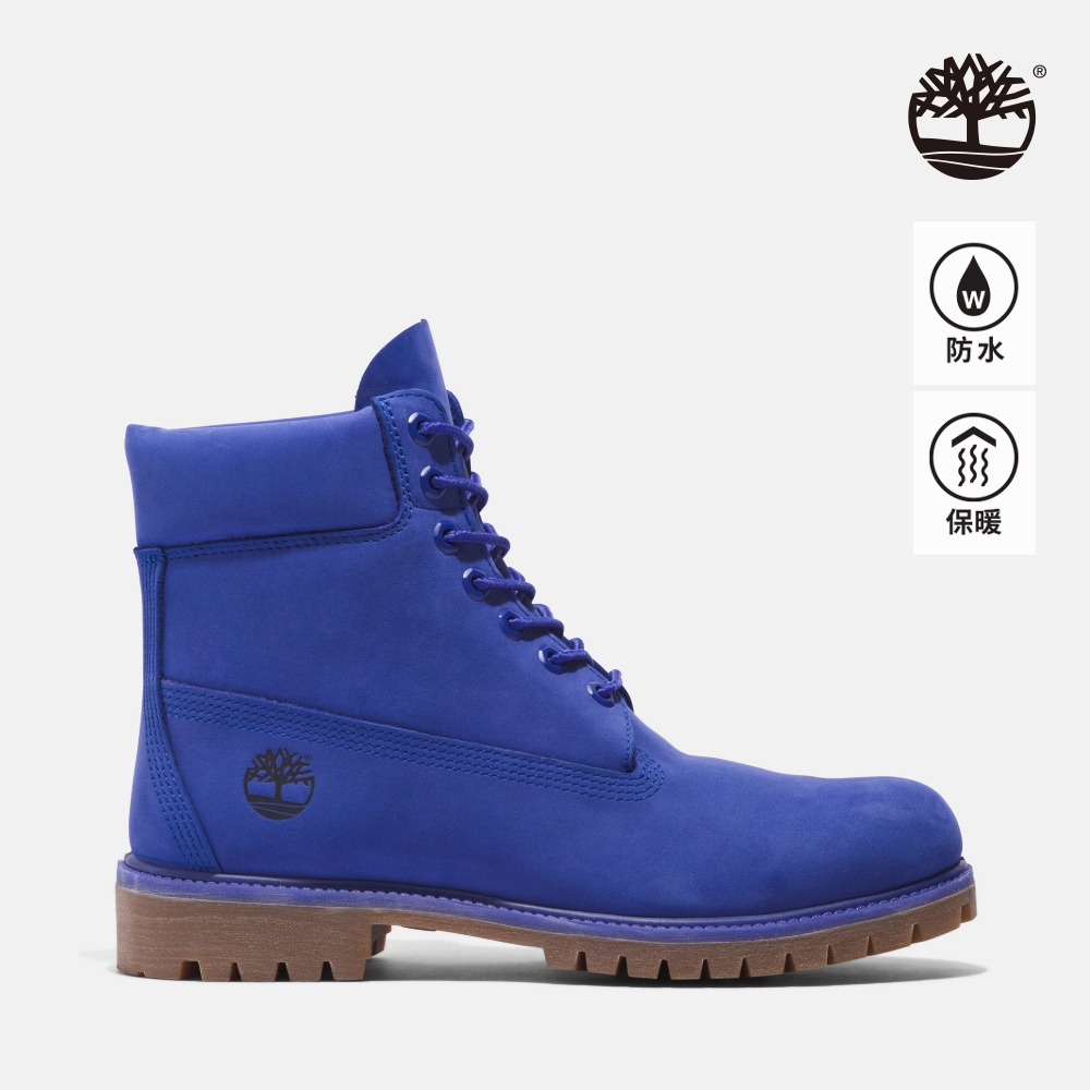 Timberland 男款藍色磨砂革50週年紀念款6吋防水靴|A5VE9G58