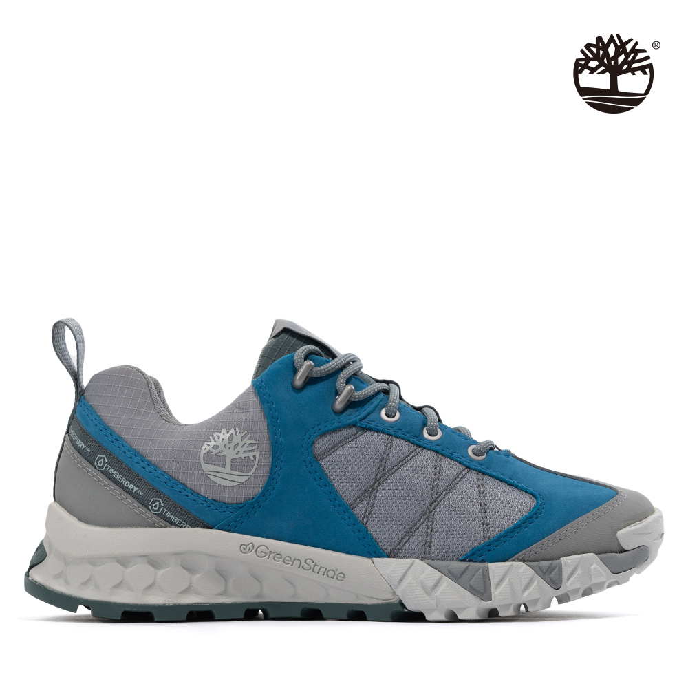 Timberland 女款中藍色TimberDry磨砂革防水健行鞋|A43JKCY3