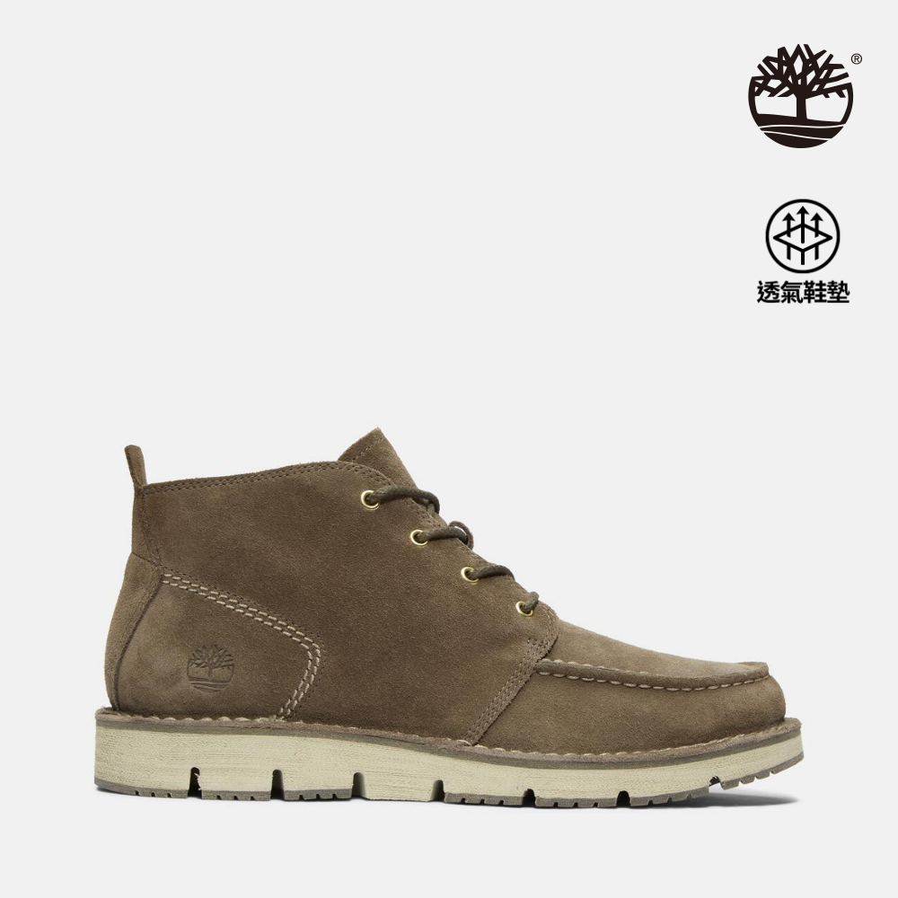 Timberland 男款軍綠色中筒休閒靴|A5YGY901