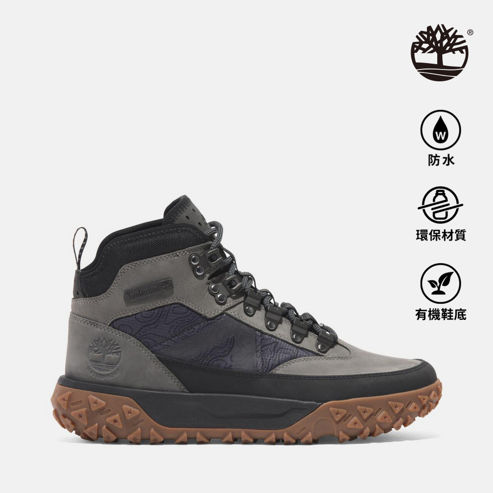 Timberland 男款灰色GreenStride™ Motion 6防水中筒健行鞋|A6DCPEL8