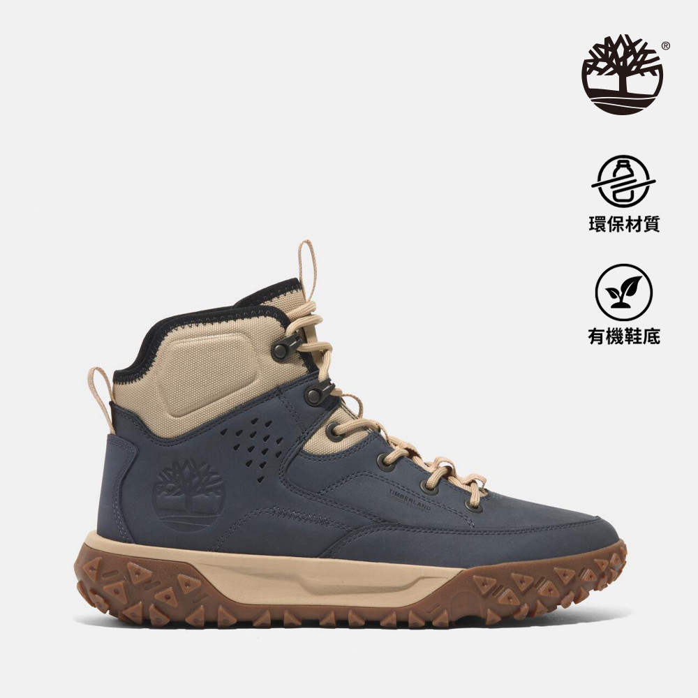 Timberland 男款深藍色GreenStride™ Motion 6中筒健行鞋|A6CWNEP2