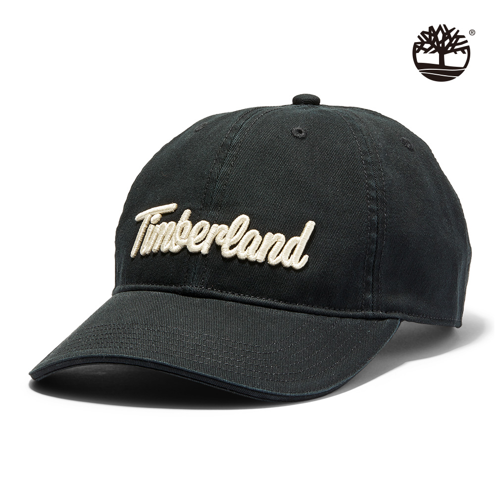 Timberland 中性黑色品牌LOGO鴨舌帽|A1E9L001