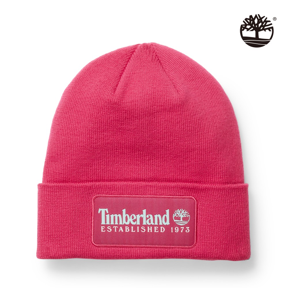 Timberland 中性活力紅針織毛帽|A2PTDA46