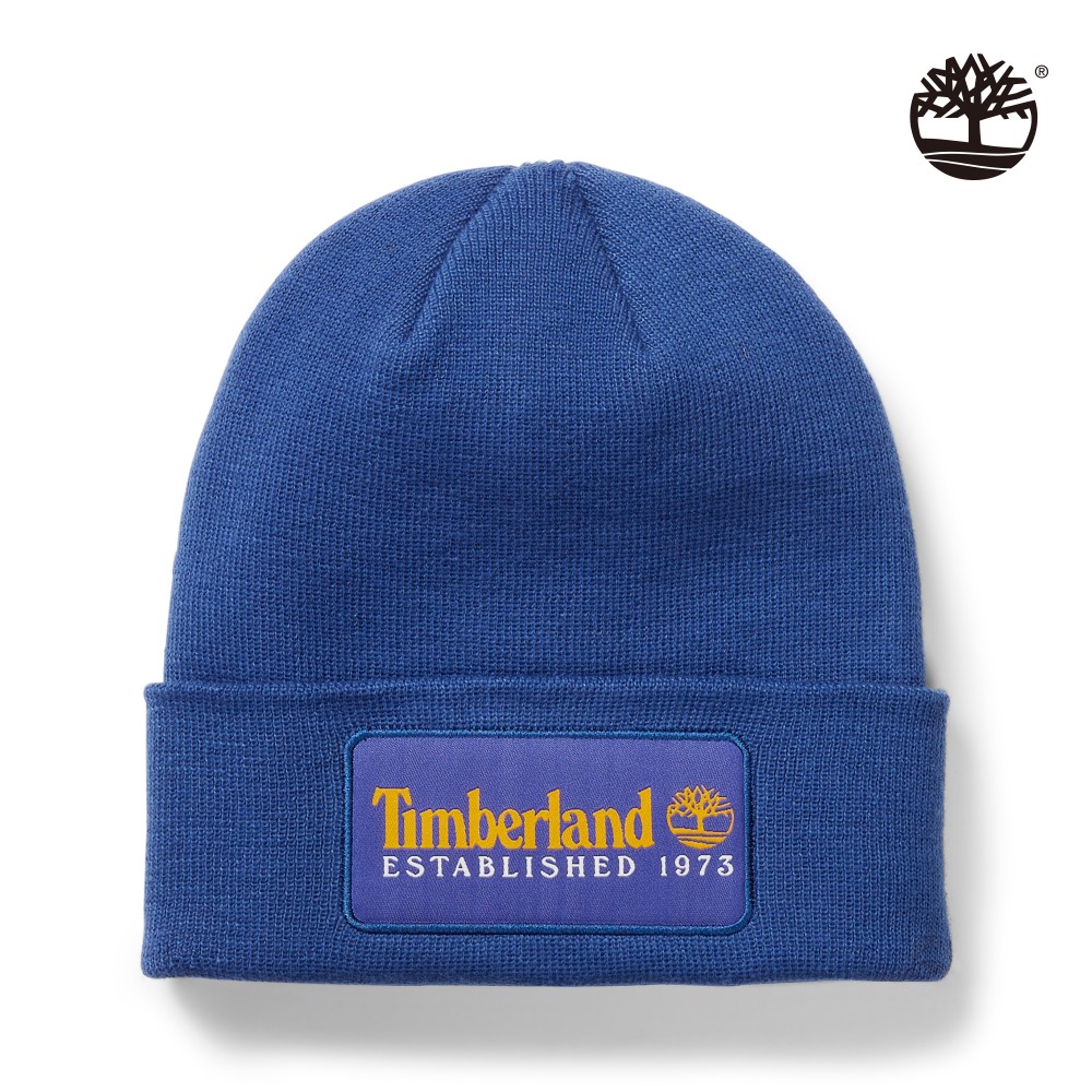 Timberland 中性亮藍色針織毛帽|A2PTDG58