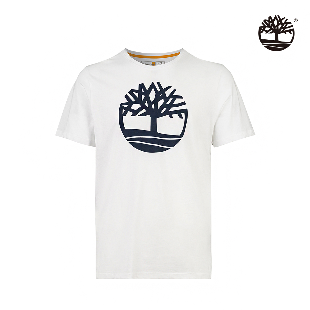 Timberland 男款白色胸前大樹印花短袖T恤|A6281100