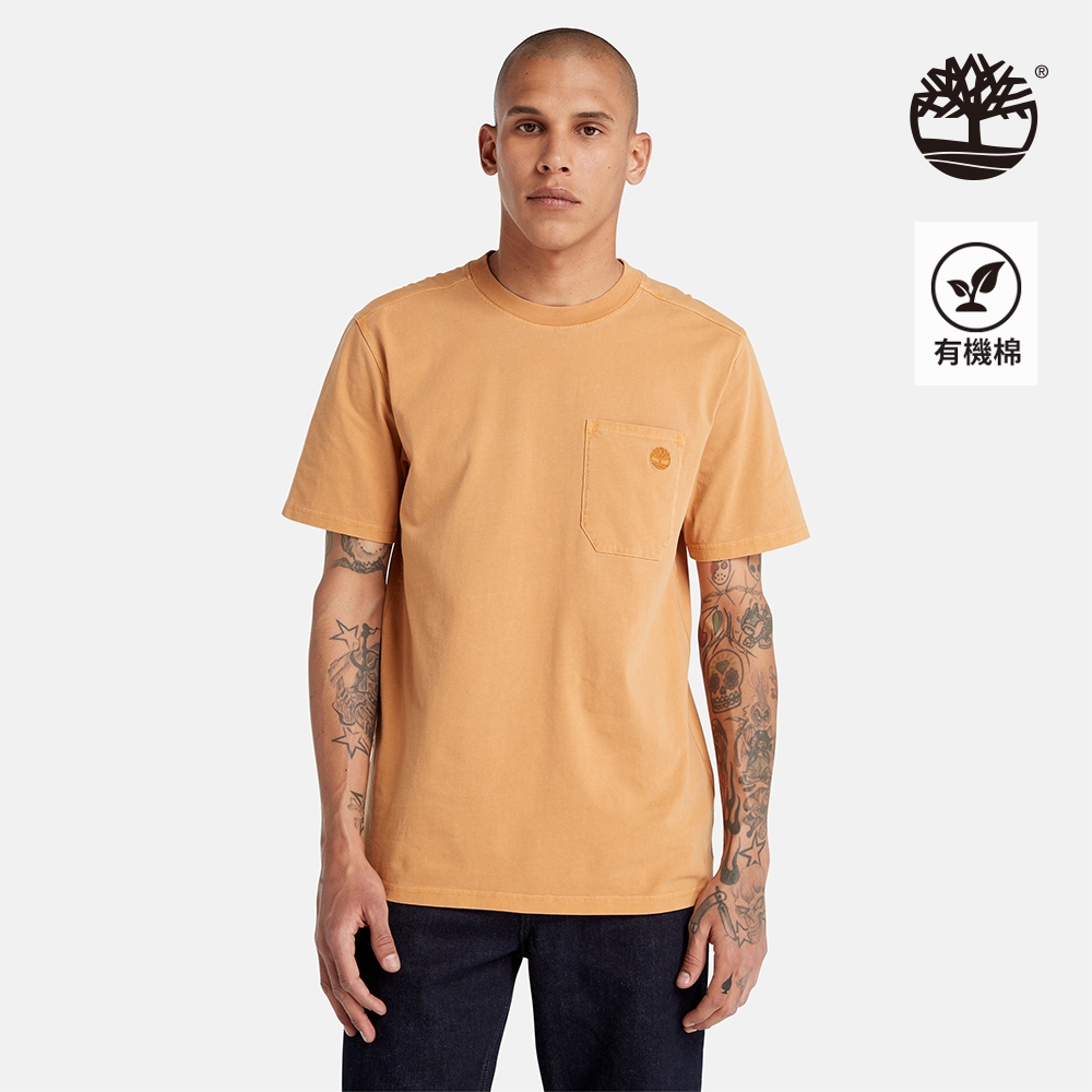 Timberland 男款小麥色短袖口袋T恤|A2FBNP47