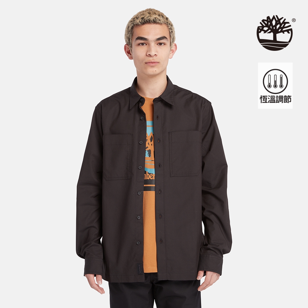 Timberland 男款黑色Outlast®科技長袖襯衫|A2NHT001