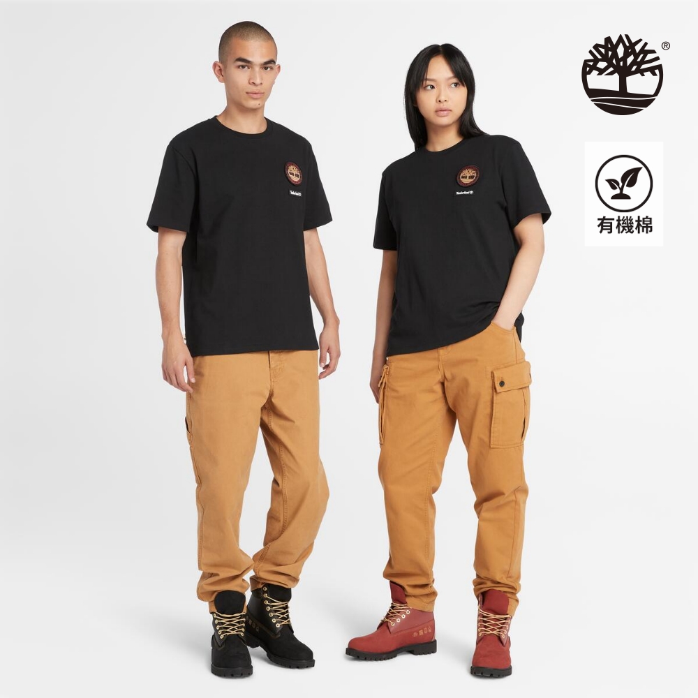 Timberland 中性黑色新年特別款徽章短袖 T 恤|A5TDB001
