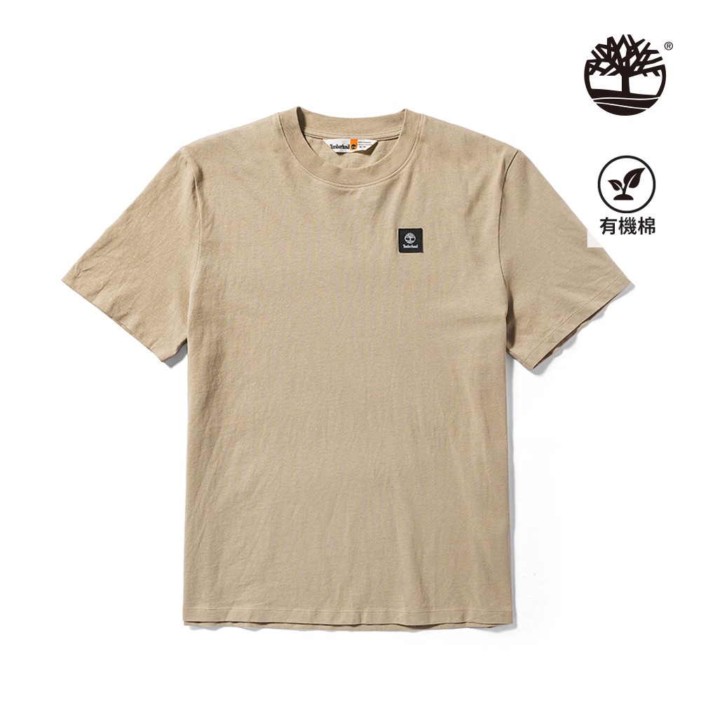 Timberland 男款米色短袖休閒T恤|A42P5DH4