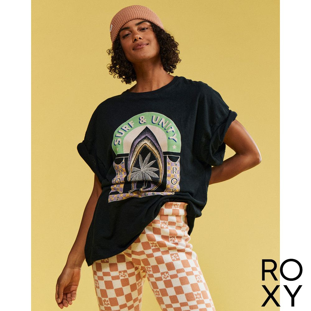 【ROXY】SWEET SUNSHINE 短袖T恤 黑色
