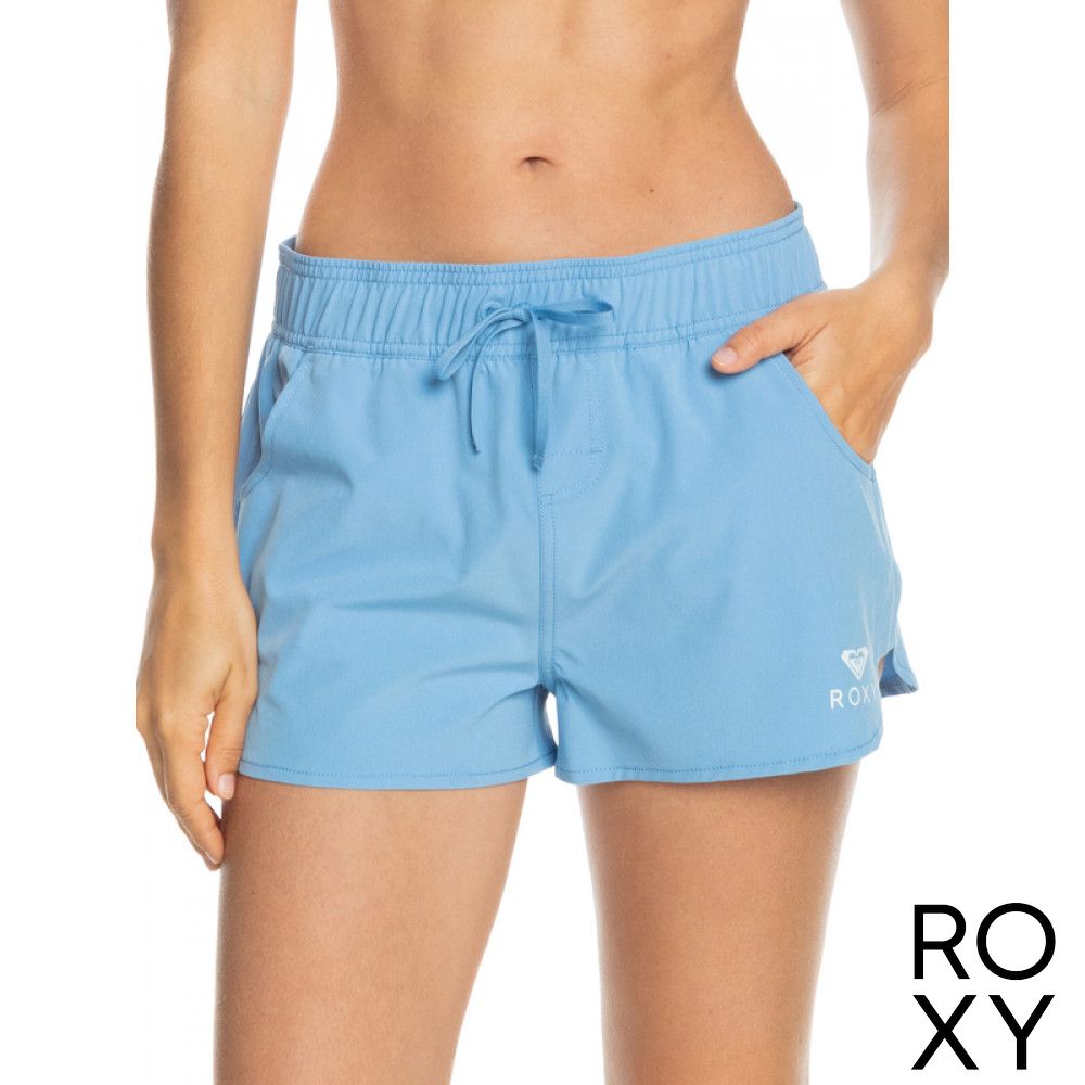 【ROXY】ROXY WAVE 2 INCH BS 海灘褲 灰藍