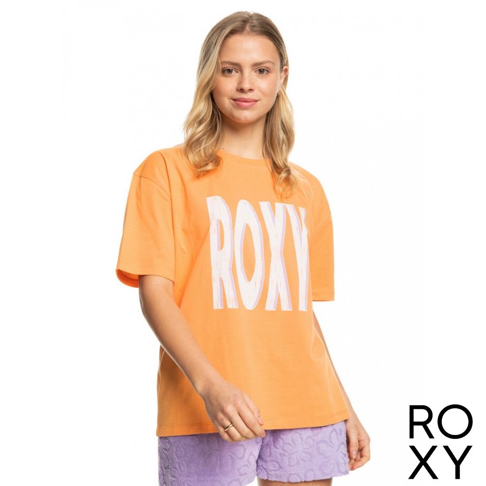 【ROXY】SAND UNDER THE SKY 短袖T恤 橘色