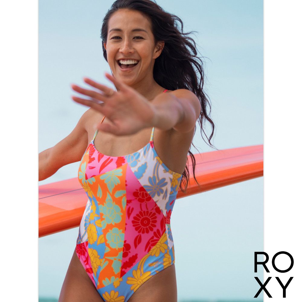 【ROXY】ROWLEY x ROXY ONE PIECE 一件式泳裝 白色