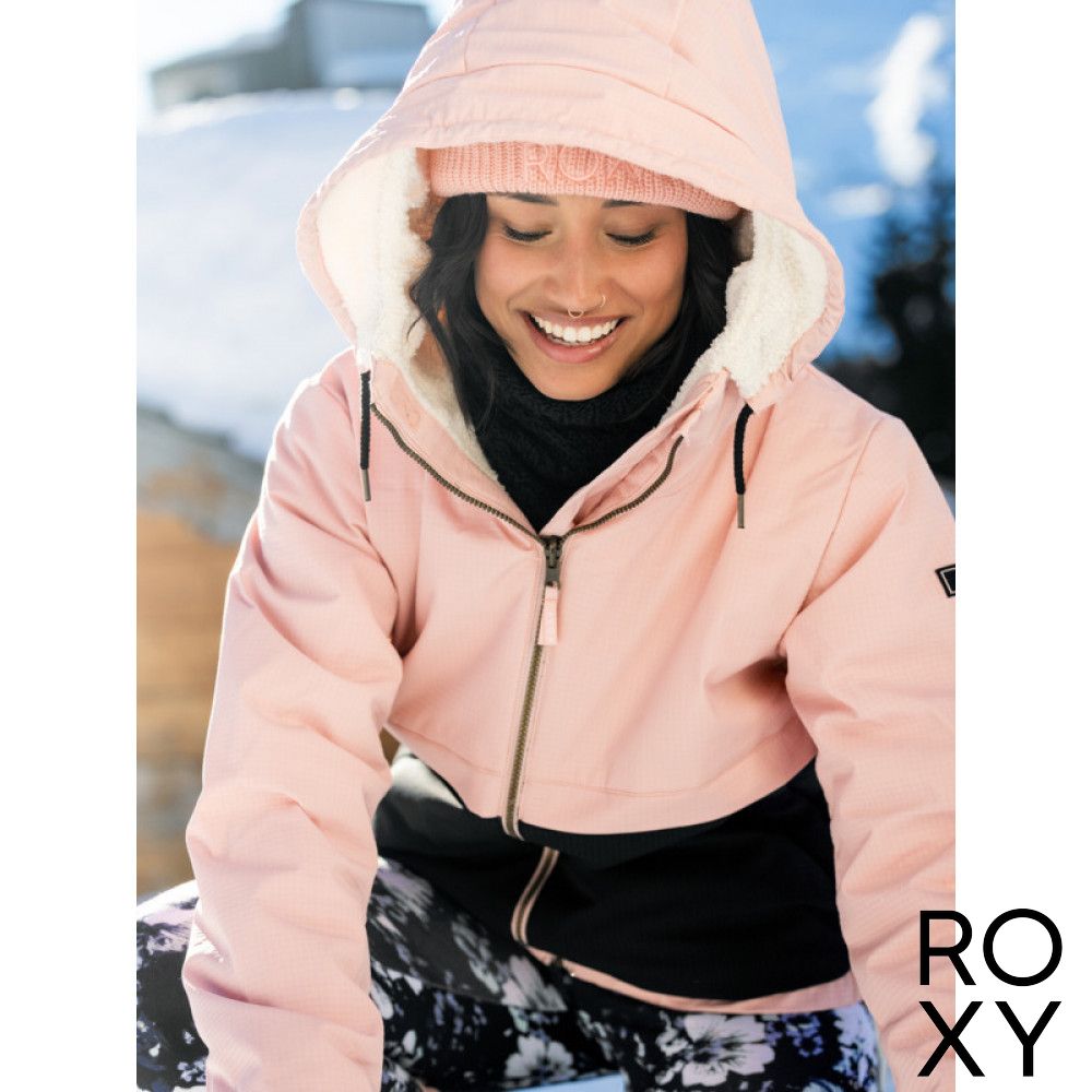 【ROXY】ISANNA REVERSIBLE JK 防潑水鋪棉內刷毛雙面外套 黑色
