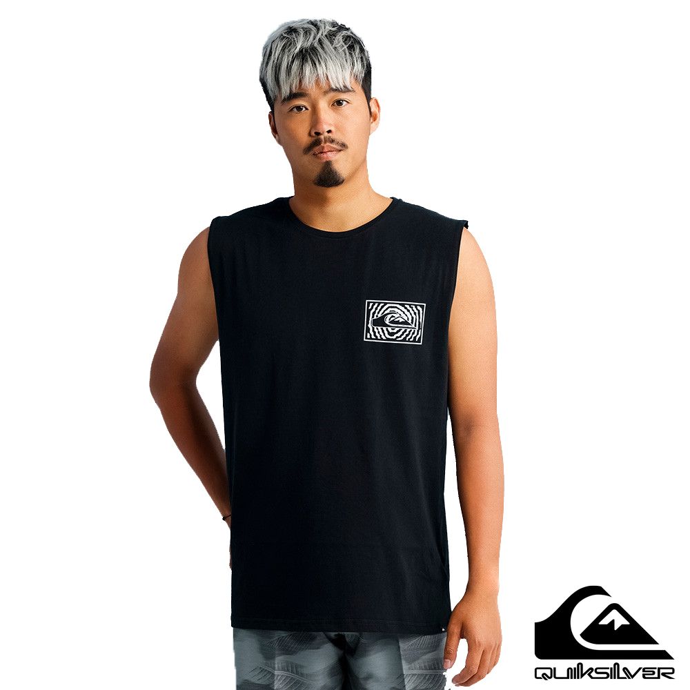【QUIKSILVER】FORTUNED LOGO MUSCLE 背心 黑色