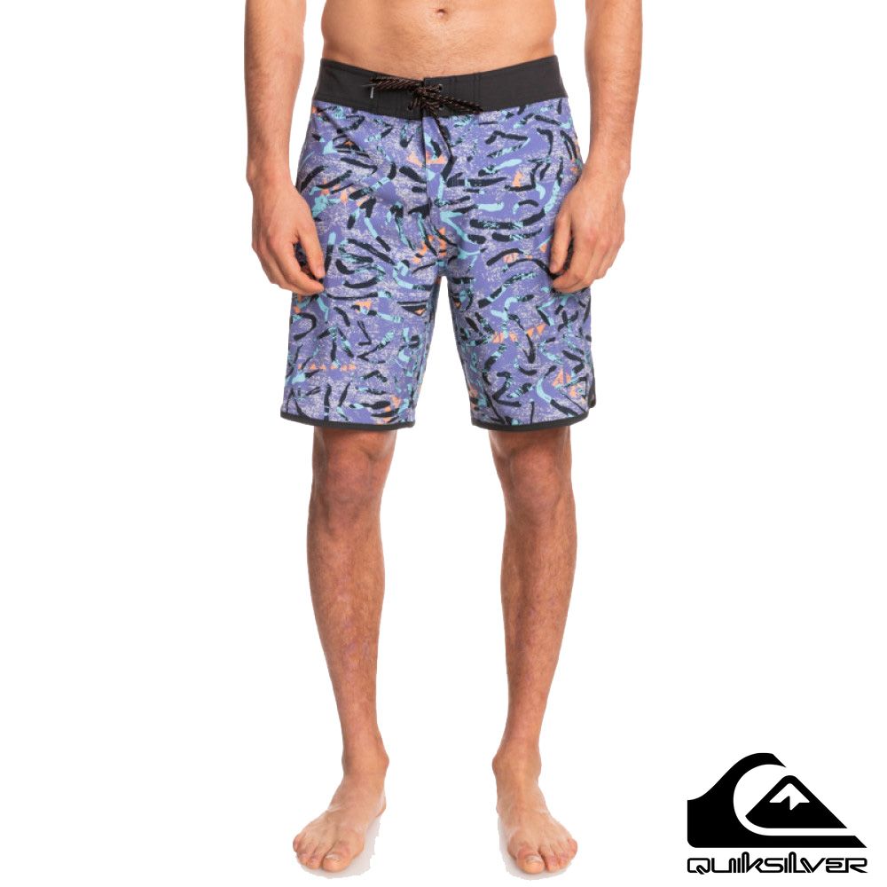 【QUIKSILVER】SURFSILK SCALLOP 19 衝浪褲 紫色