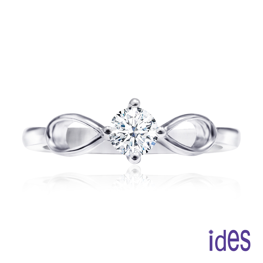 ides愛蒂思 情人禮系列設計款30分F/VS1頂級3EX車工鑽石戒指/相隨