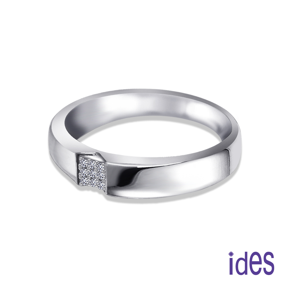 ides愛蒂思 設計款造型F/VS1鑽石戒指結婚戒男戒/時尚