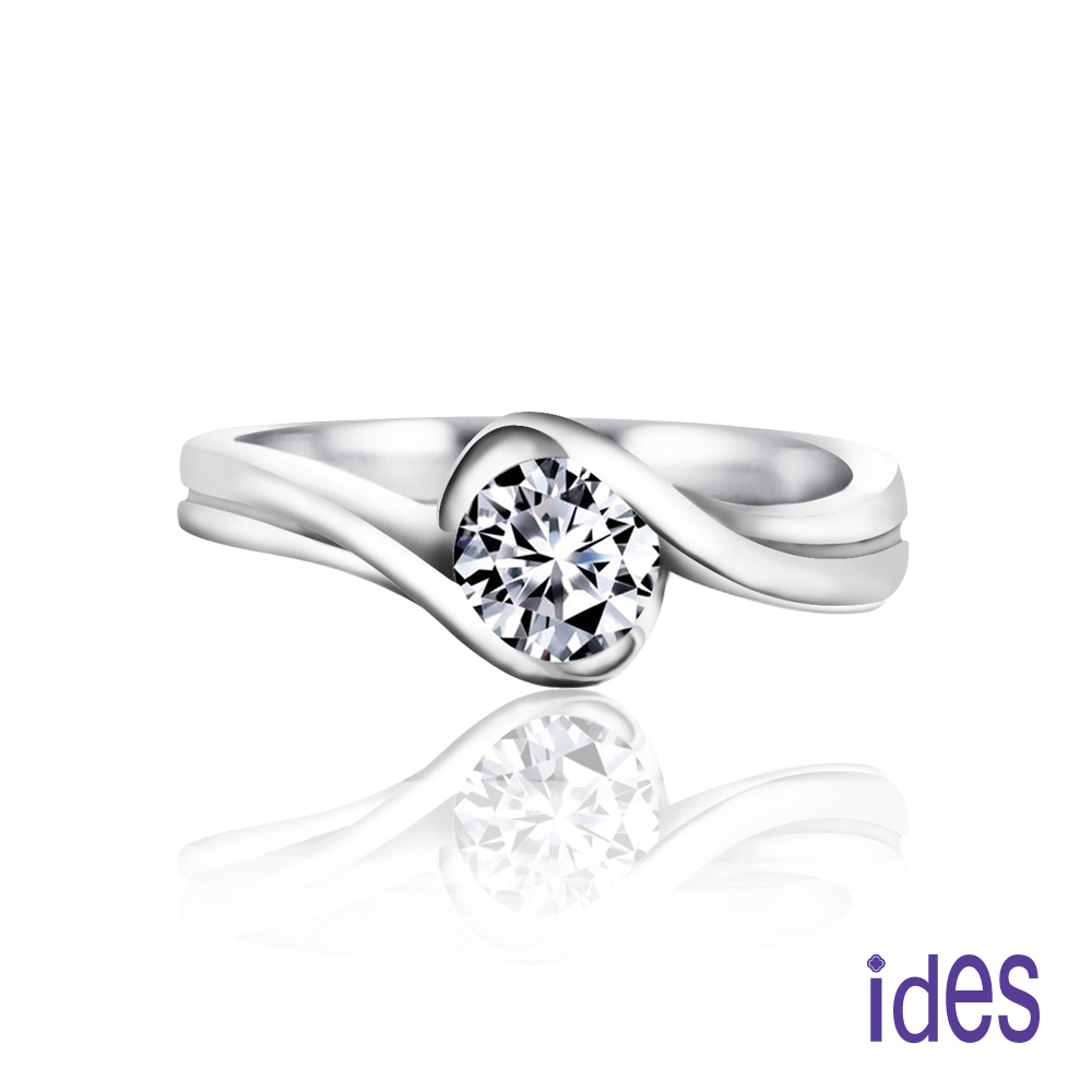 ides愛蒂思 品牌10周年慶精選50分E/VS1八心八箭完美車工鑽石戒指