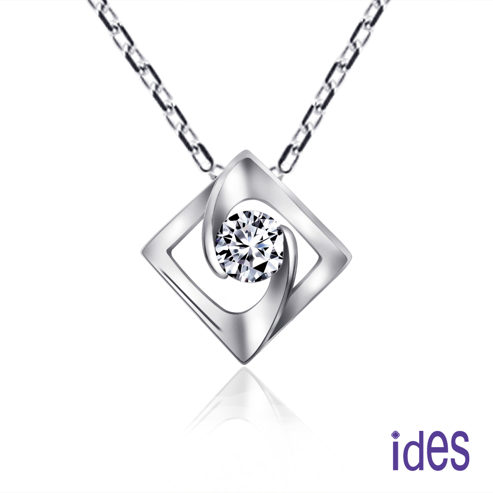 ides愛蒂思 設計款30分E/VS1八心八箭完美3EX車工鑽石項鍊/完整的愛