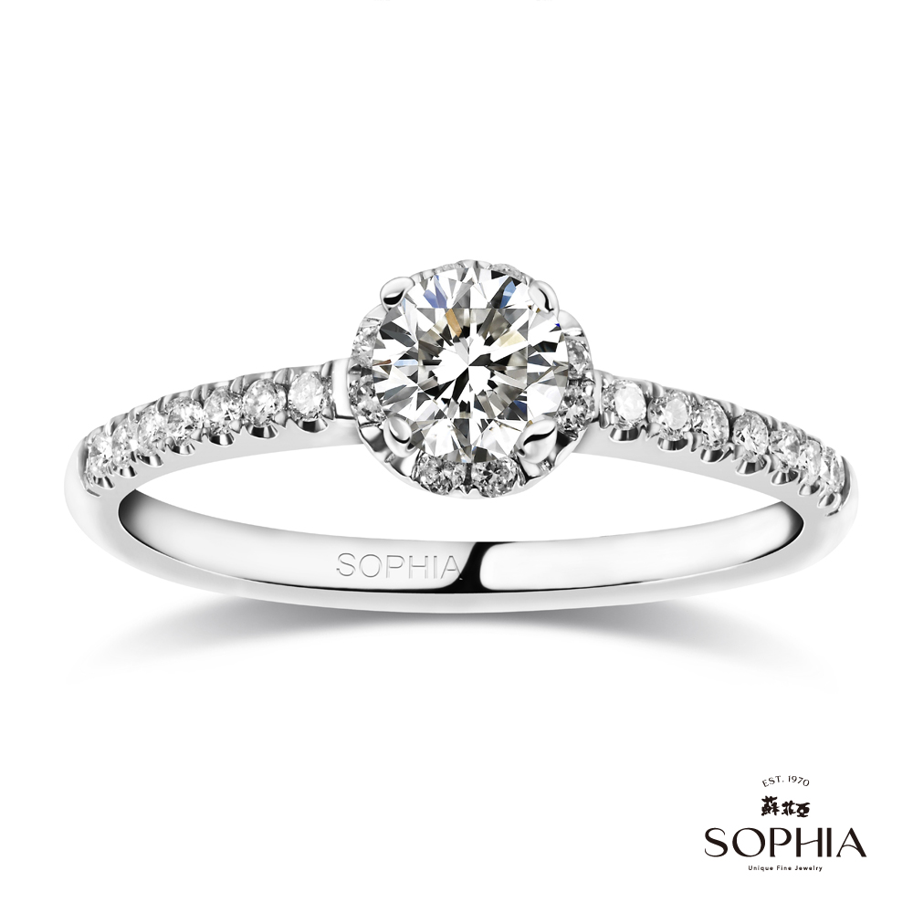 SOPHIA 蘇菲亞珠寶 - 曙光 0.30克拉 18K白金 鑽石戒指