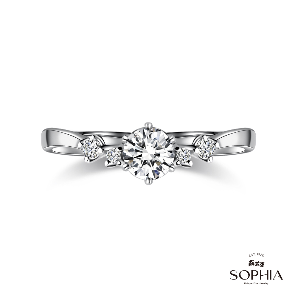 SOPHIA 蘇菲亞珠寶 - 相契 0.30克拉 18K白金 鑽石戒指