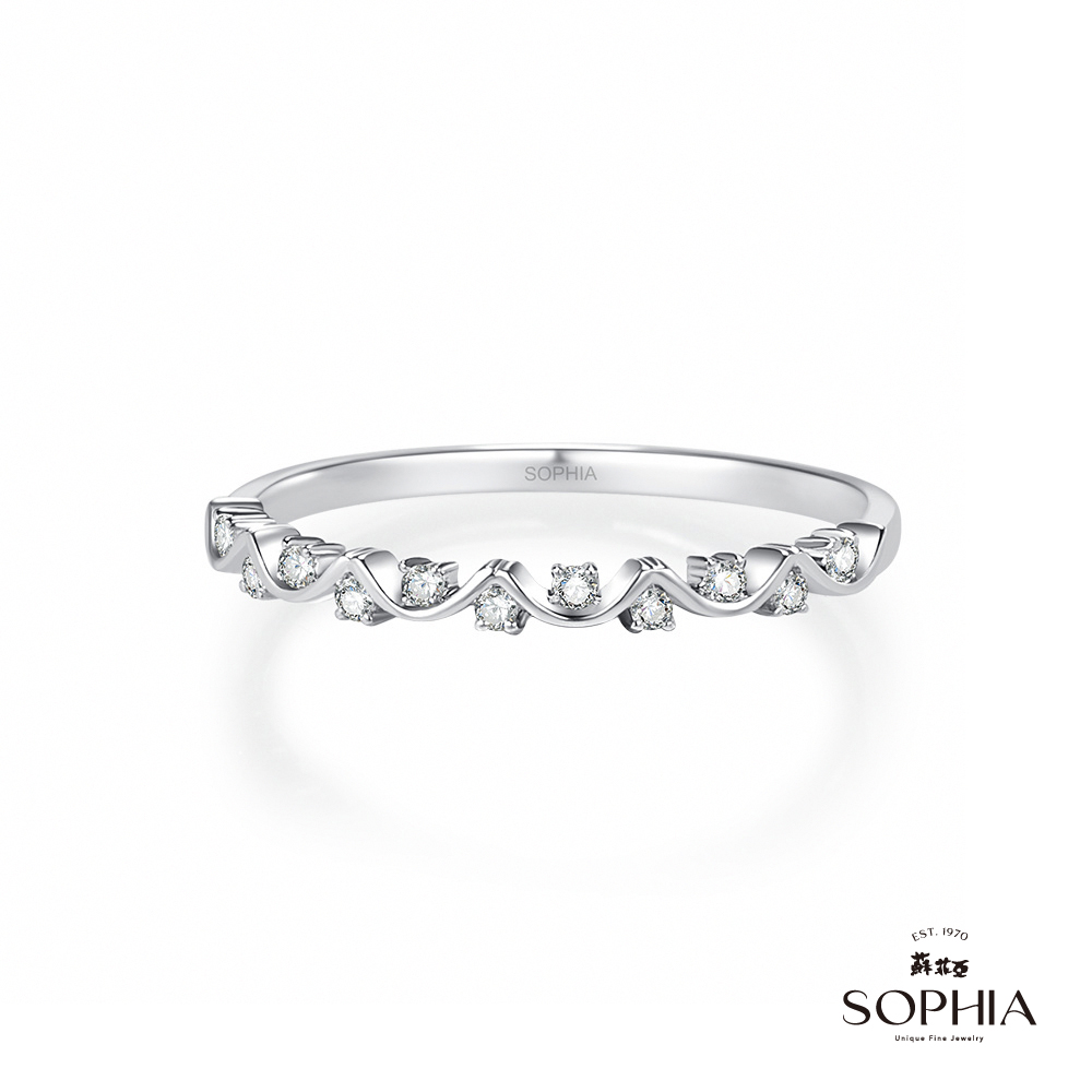 SOPHIA 蘇菲亞珠寶 - 克萊爾 18K白金 鑽石戒指