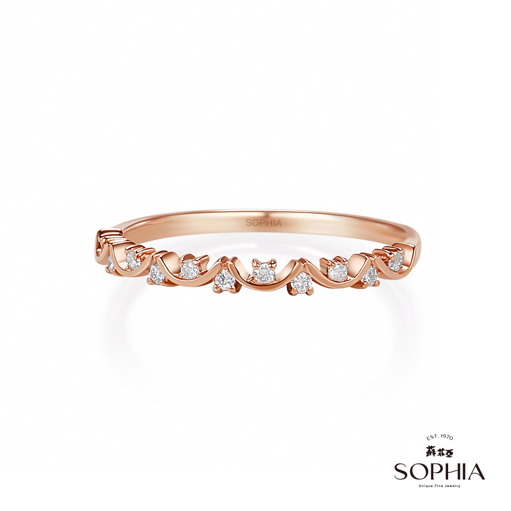 SOPHIA 蘇菲亞珠寶 - 克萊爾 18K玫瑰金 鑽石戒指