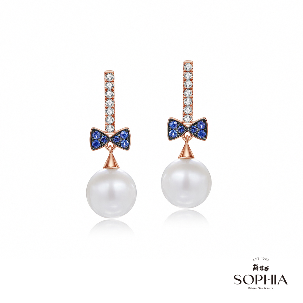 SOPHIA 蘇菲亞珠寶 - 純淨喜悅 14K玫瑰金 鑽石耳環