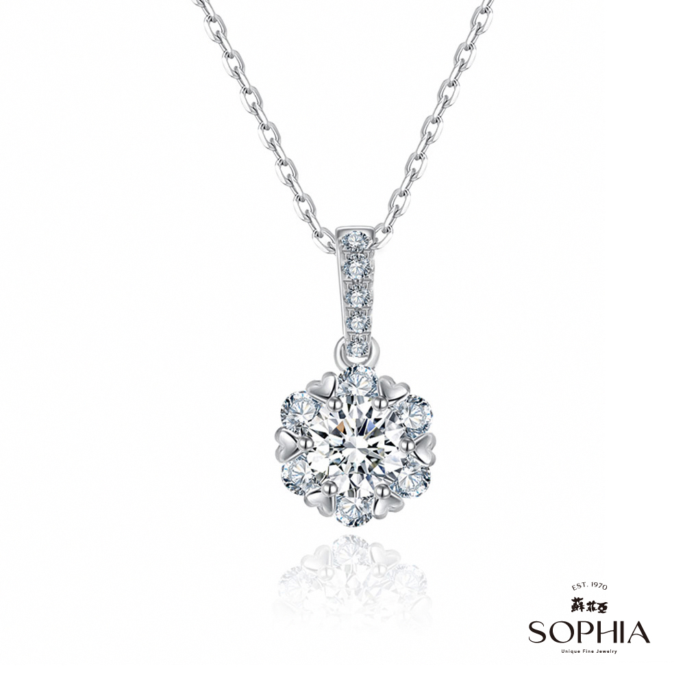 SOPHIA 蘇菲亞珠寶 - 普羅旺斯 0.50克拉 18K白金 鑽石項鍊