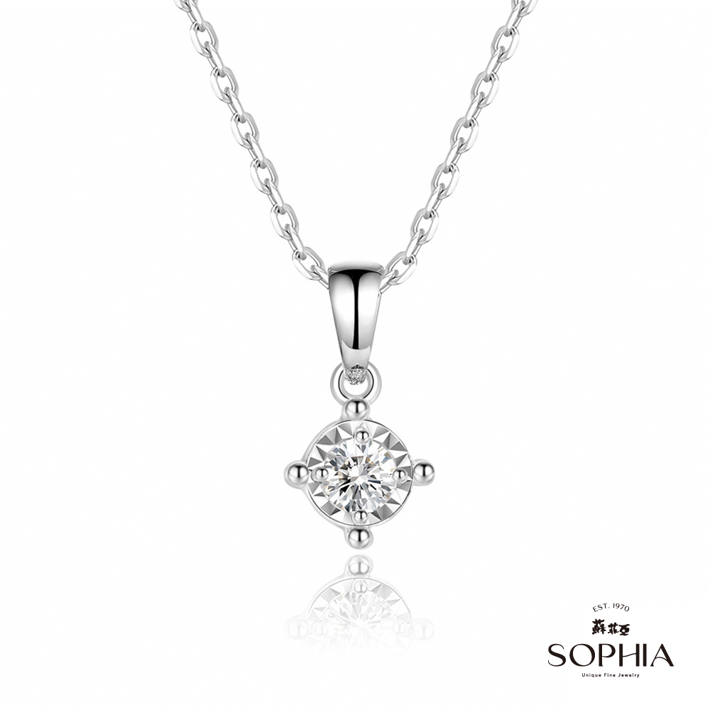 SOPHIA 蘇菲亞珠寶 - 純真 18K白金 鑽石項鍊