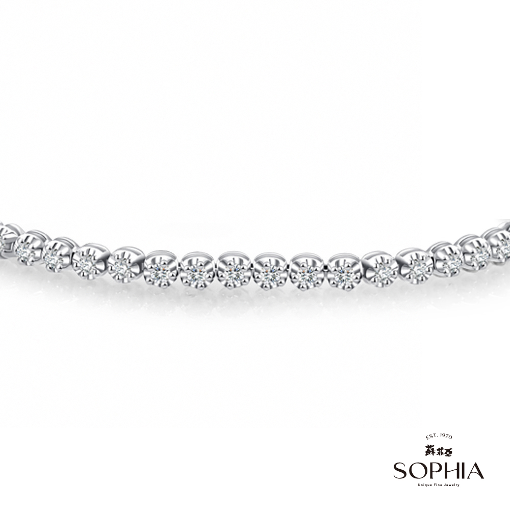 SOPHIA 蘇菲亞珠寶 - 星河 14K白金 鑽石手鍊