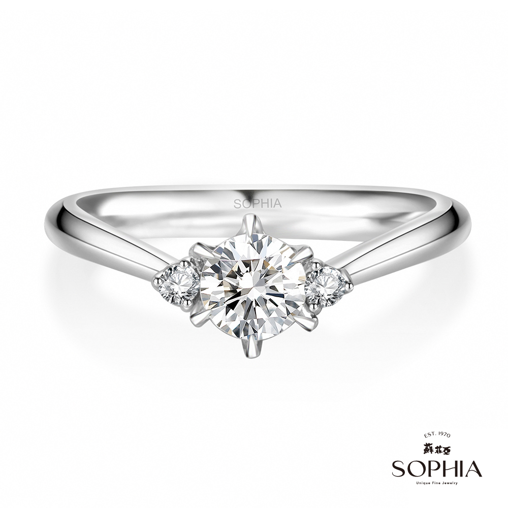 SOPHIA 蘇菲亞珠寶 - 相伴 0.30克拉 18K白金 鑽石戒指