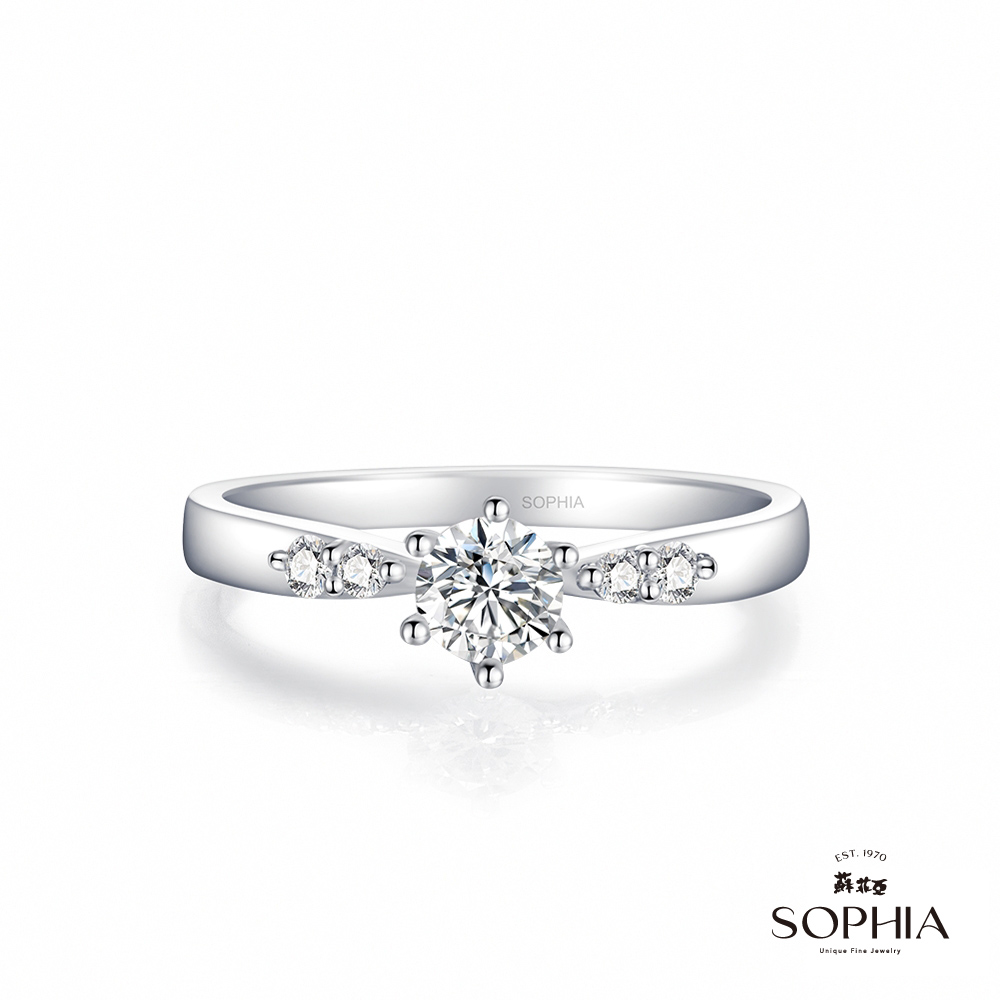 SOPHIA 蘇菲亞珠寶 - 珍惜 0.30克拉 18K白金 鑽石戒指