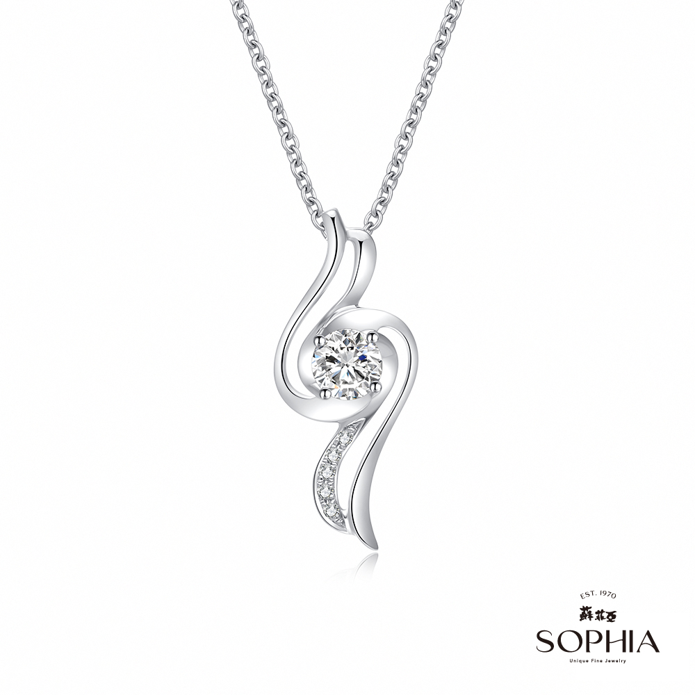 SOPHIA 蘇菲亞珠寶 - 戴納斯 0.30克拉 18K白金 鑽石項鍊