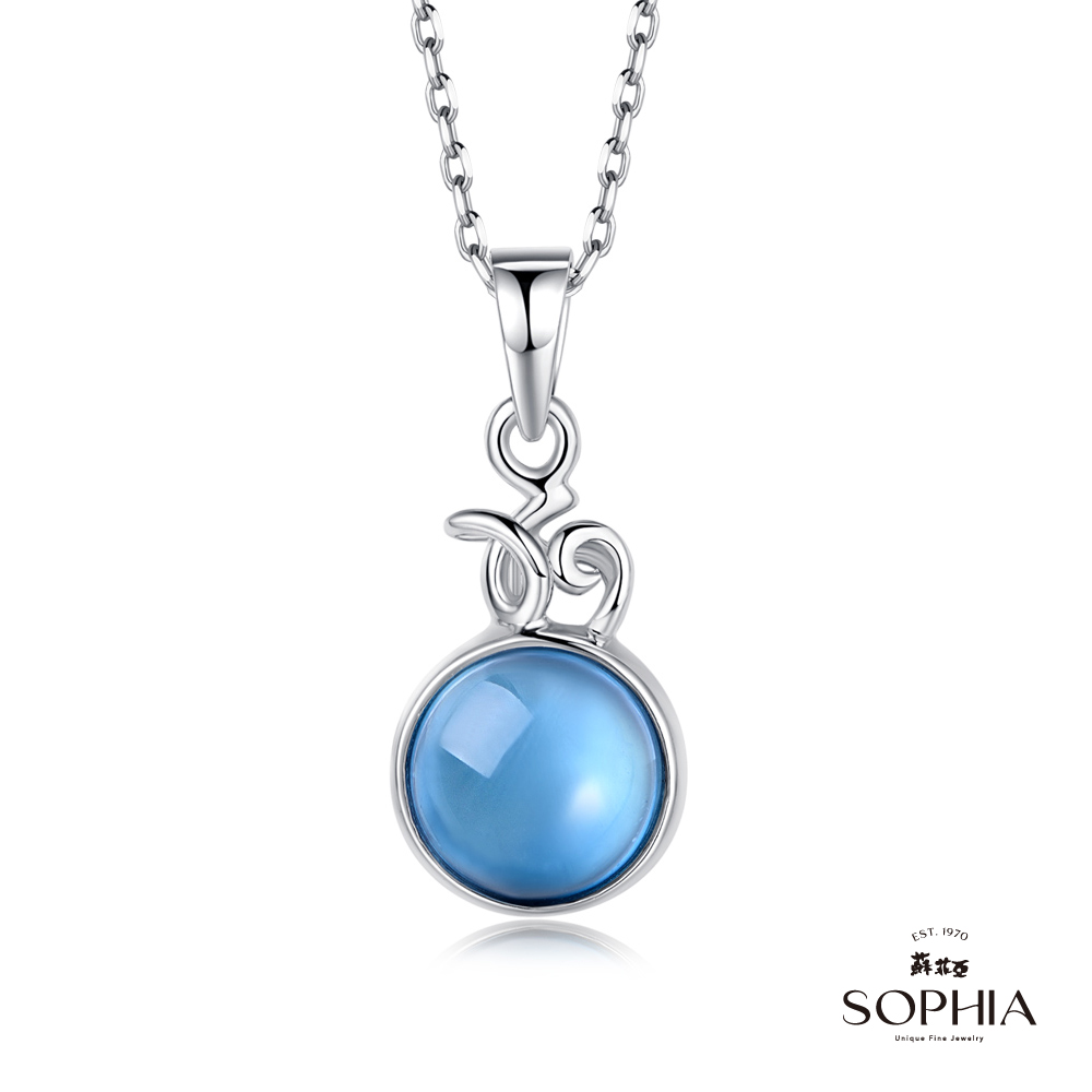 SOPHIA 蘇菲亞珠寶 - 玩美寶石系列-結實黃藍玉 S925純銀 寶石項墜