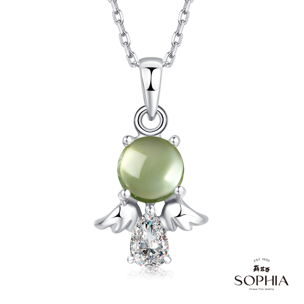 SOPHIA 蘇菲亞珠寶 - 玩美寶石系列-寶貝蛋碧璽 S925純銀 寶石項墜