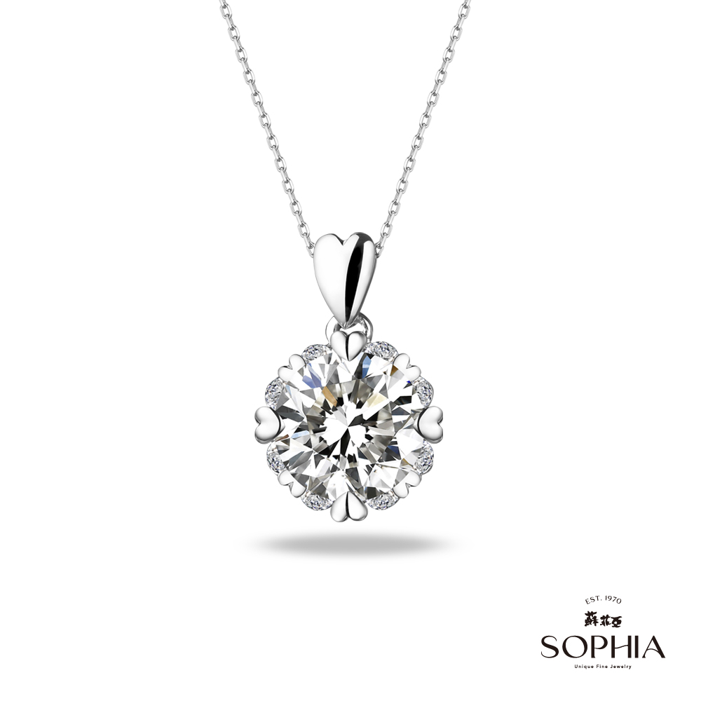 SOPHIA 蘇菲亞珠寶 - 費洛拉S 1.00克拉FVS2 鑽石項鍊