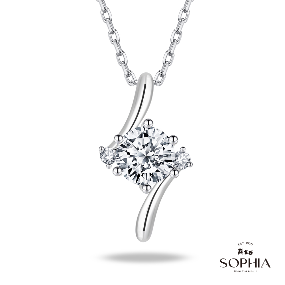 SOPHIA 蘇菲亞珠寶 - 相伴 1.00克拉FVVS1 鑽石項鍊