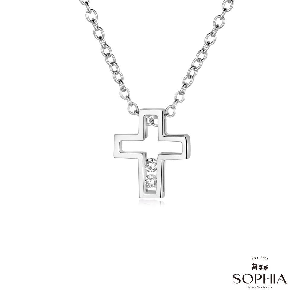 SOPHIA 蘇菲亞珠寶 - 愛的信仰 18K金 鑽石項墜