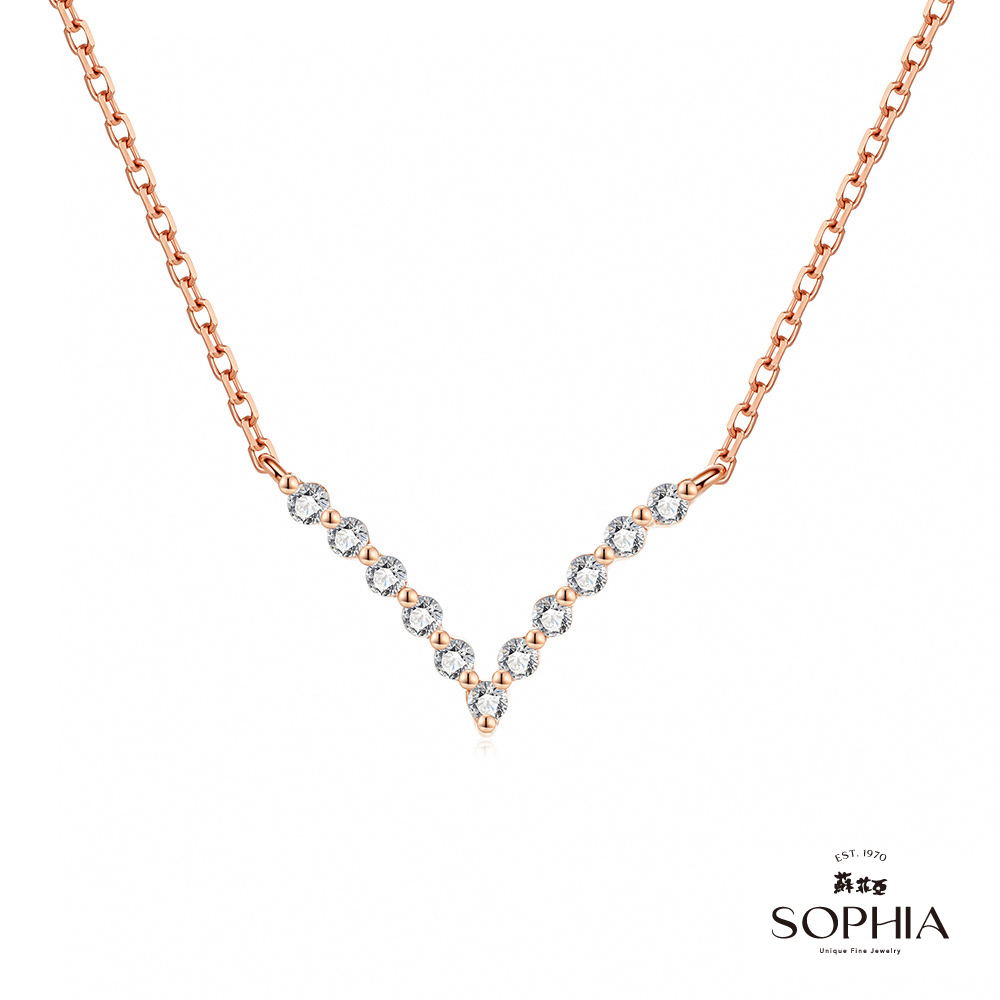 SOPHIA 蘇菲亞珠寶 -貝拉 14RK 鑽石套鍊