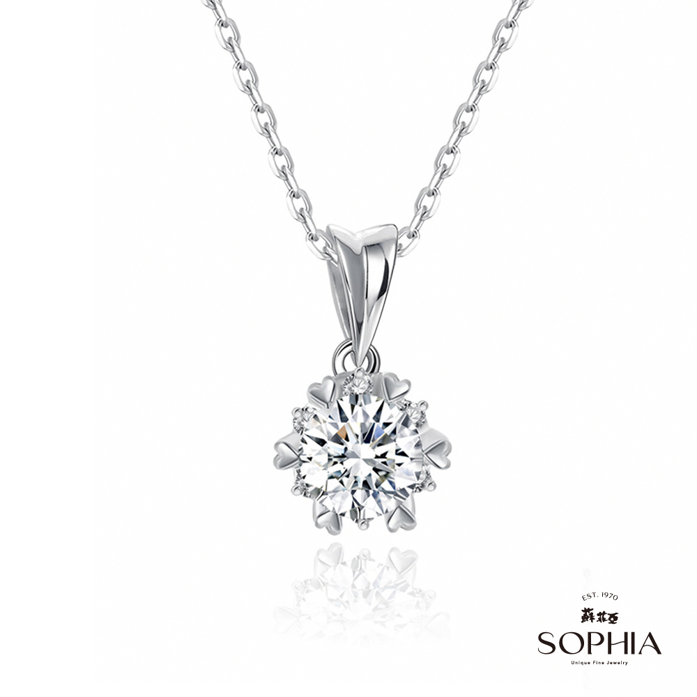 SOPHIA 蘇菲亞珠寶 - 費洛拉 50分 D/SI1 18K 鑽石項墜