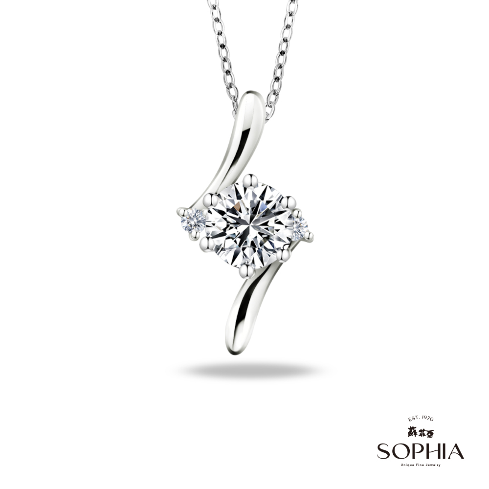 SOPHIA 蘇菲亞珠寶 - 相伴 30分 GIA D/SI1 18K金 鑽石項墜