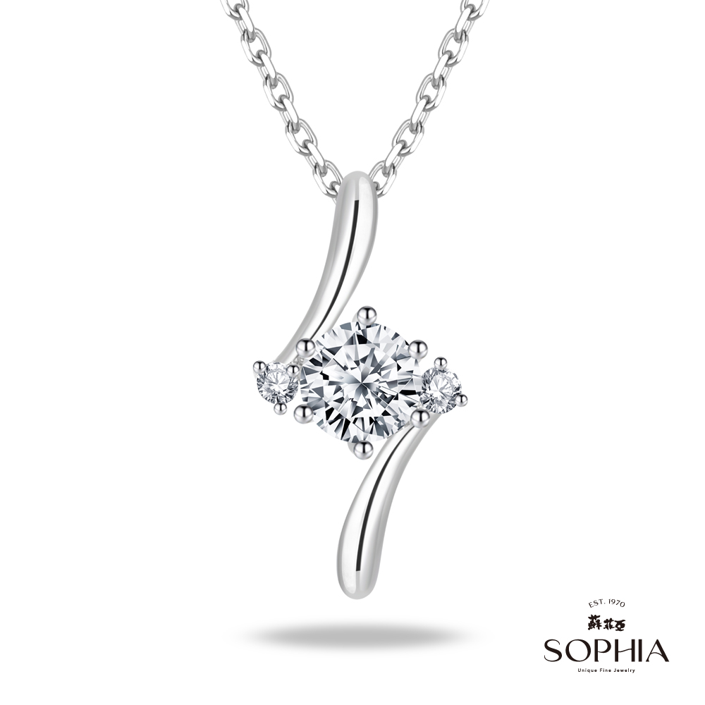 SOPHIA 蘇菲亞珠寶 - 相伴30分 F/VS2 18K金 鑽石項墜